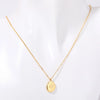 201 Stainless Steel 304 Stainless Steel Titanium Steel Gold Plated Simple Style Plating Flower Pendant Necklace