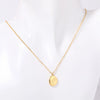 201 Stainless Steel 304 Stainless Steel Titanium Steel Gold Plated Simple Style Plating Flower Pendant Necklace