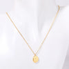 201 Stainless Steel 304 Stainless Steel Titanium Steel Gold Plated Simple Style Plating Flower Pendant Necklace