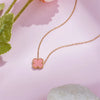 Wholesale Simple Style Flower Titanium Steel Plating Gold Plated Bracelets Necklace