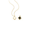 Simple Style Flower Titanium Steel Plating Pendant Necklace