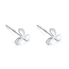 Simple Style Four Leaf Clover Star Heart Shape Silver Ear Studs 1 Pair