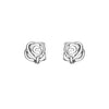 Simple Style Four Leaf Clover Star Heart Shape Silver Ear Studs 1 Pair