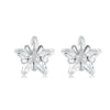 Simple Style Four Leaf Clover Star Heart Shape Silver Ear Studs 1 Pair