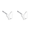 Simple Style Four Leaf Clover Star Heart Shape Silver Ear Studs 1 Pair