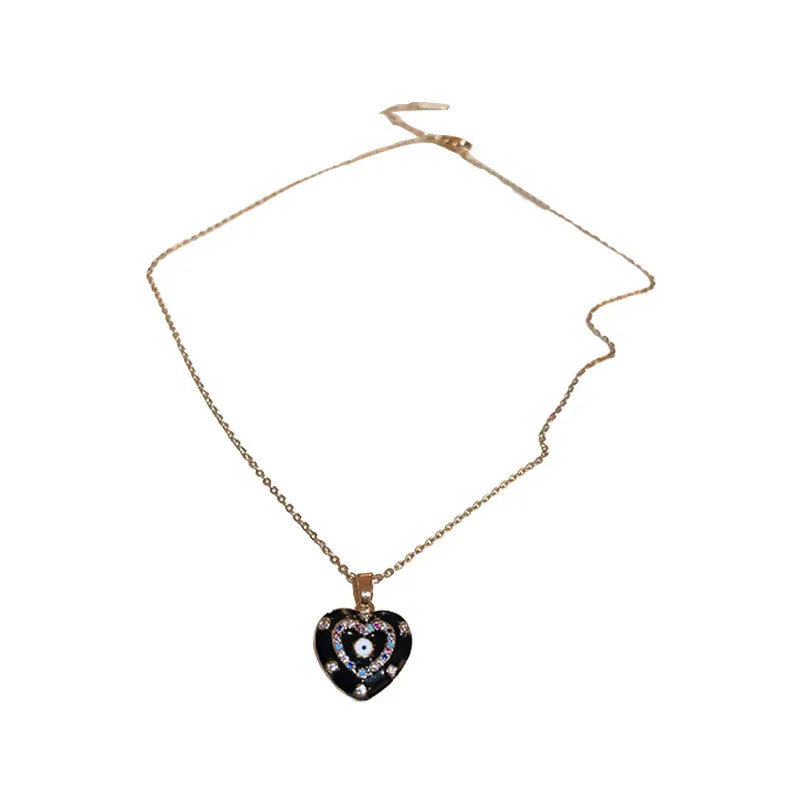 Simple Style Fruit Heart Shape Bow Knot Alloy Titanium Steel Plating Inlay Zircon Women'S Pendant Necklace