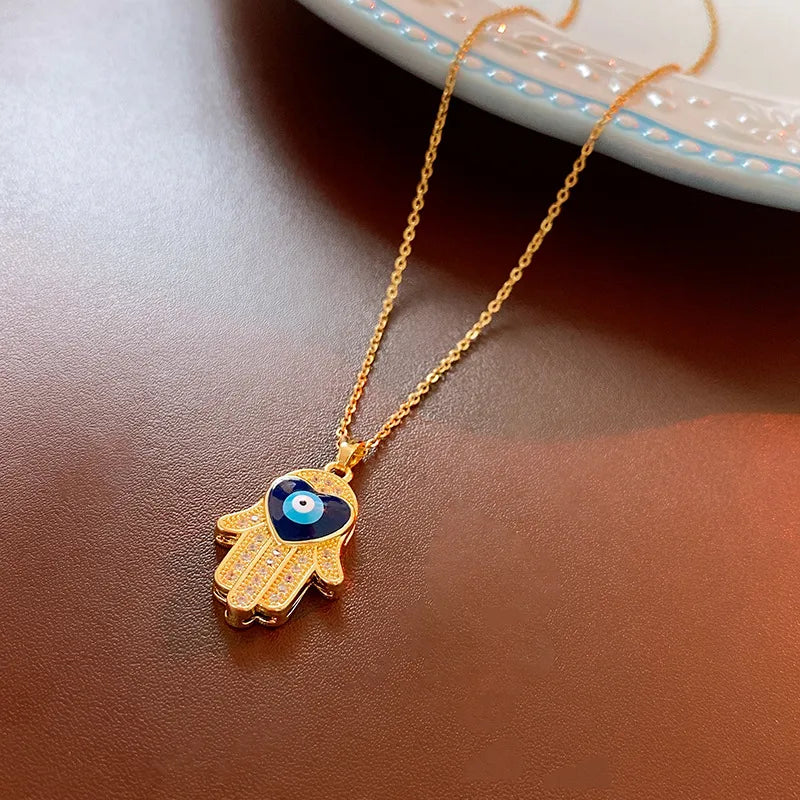 Simple Style Fruit Heart Shape Bow Knot Alloy Titanium Steel Plating Inlay Zircon Women'S Pendant Necklace