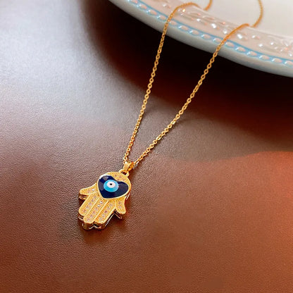 Simple Style Fruit Heart Shape Bow Knot Alloy Titanium Steel Plating Inlay Zircon Women'S Pendant Necklace