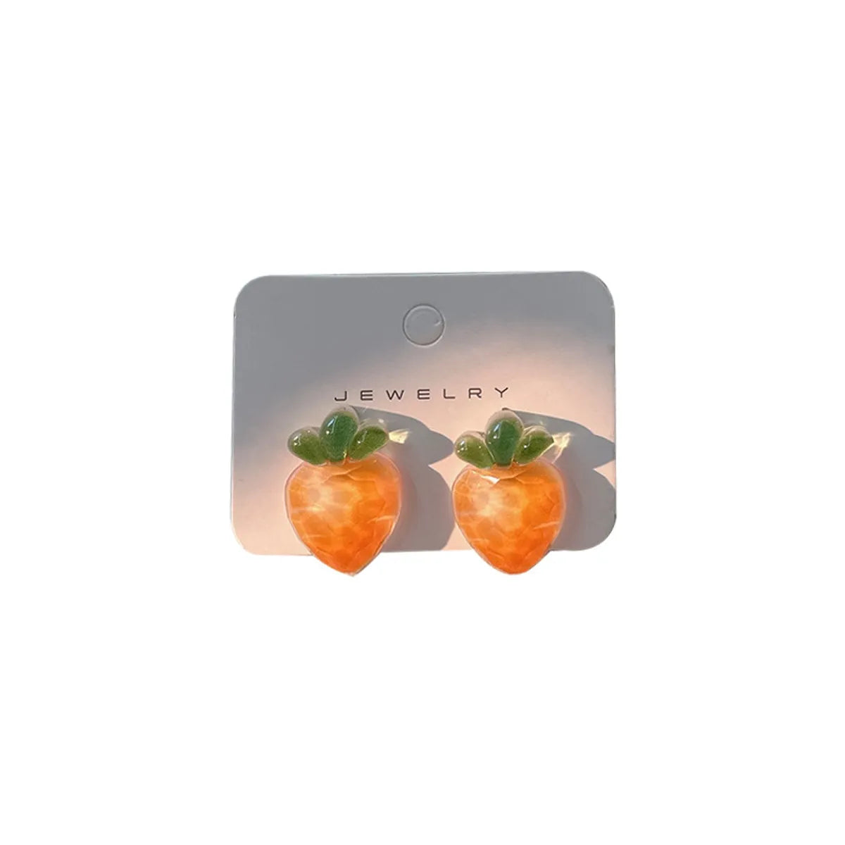 Simple Style Fruit Resin Patchwork Women's Ear Studs