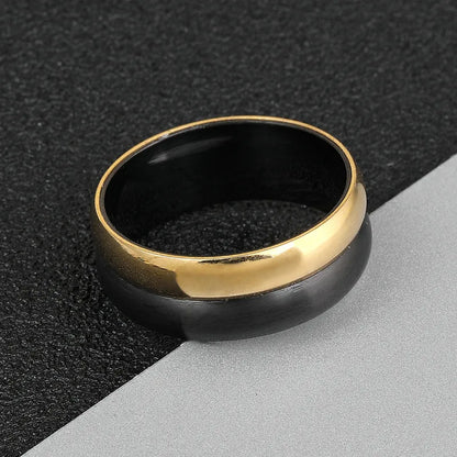 Simple Style Geometric 201 Stainless Steel Plating Unisex Rings