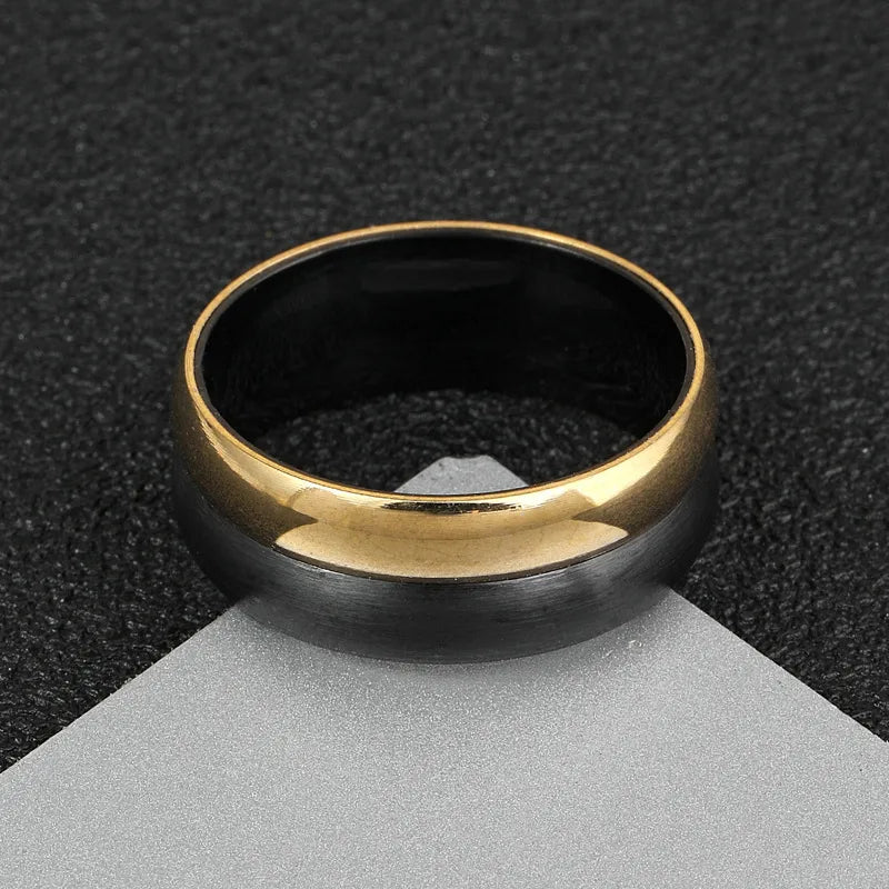 Simple Style Geometric 201 Stainless Steel Plating Unisex Rings