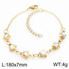 Simple Style Geometric 304 Stainless Steel 18K Gold Plated Bracelets In Bulk