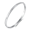 Simple Style Geometric 304 Stainless Steel Bangle In Bulk