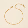 Simple Style Geometric 316L Stainless Steel  18K Gold Plated Bracelets In Bulk
