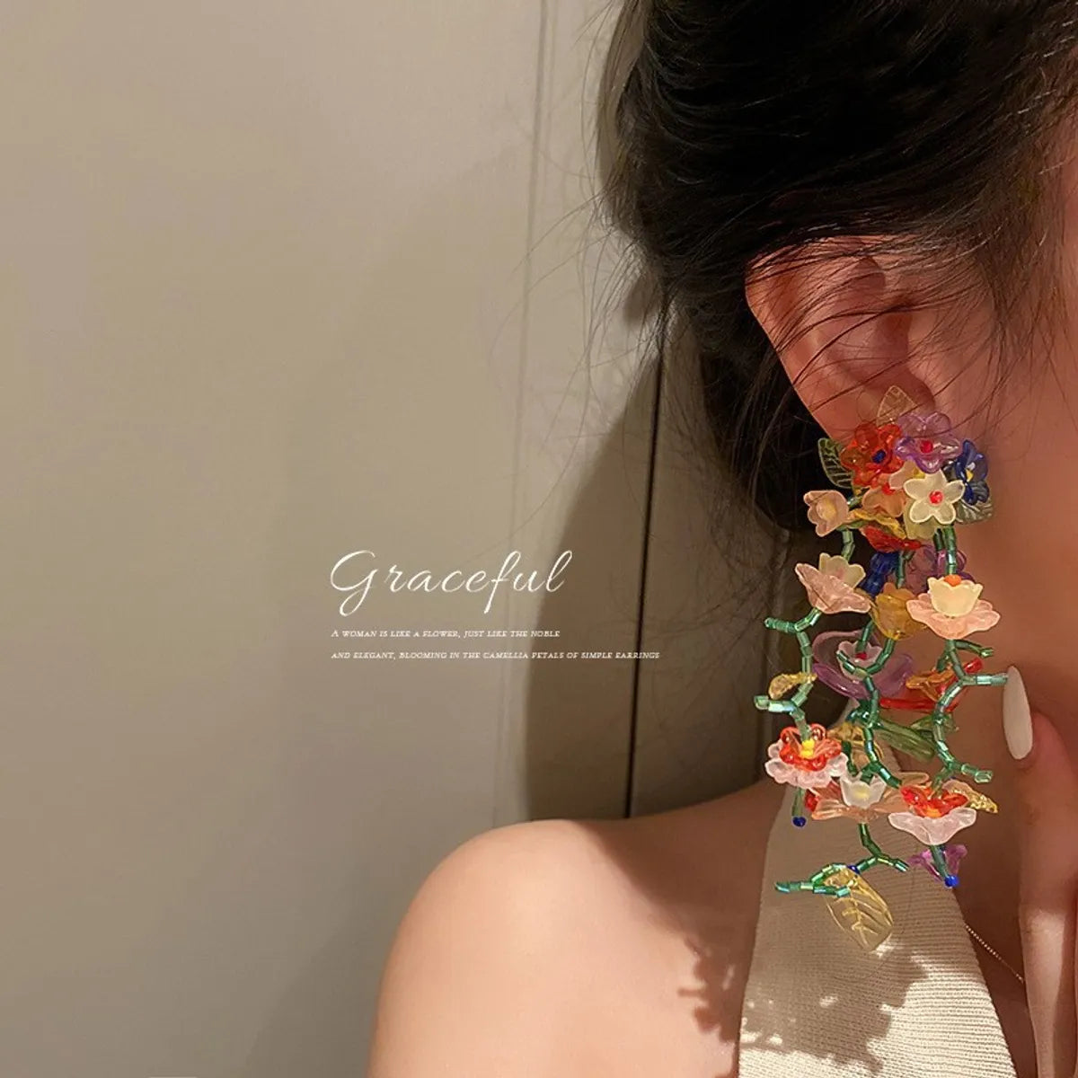 Simple Style Geometric Alloy Artificial Gemstones Women'S Earrings 1 Pair