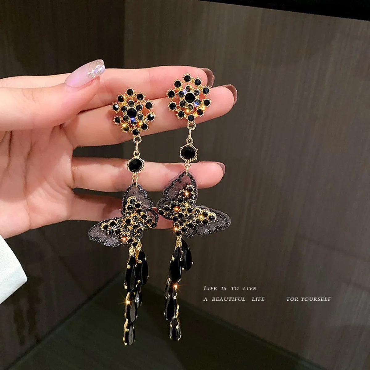 Simple Style Geometric Alloy Artificial Gemstones Women'S Earrings 1 Pair