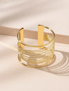 Simple Style Geometric Alloy Hollow Out Women'S Bangle