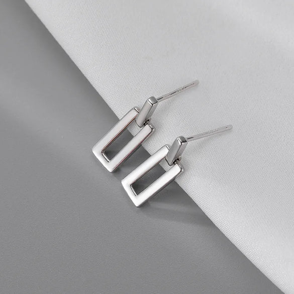 Simple Style Geometric Alloy Metal No Inlaid Ear Studs