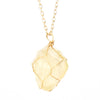 Simple Style Geometric Alloy Natural Stone Knitting Pendant Necklace