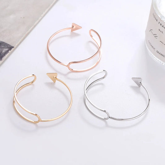 Simple Style Geometric Alloy Plating Women's Bangle