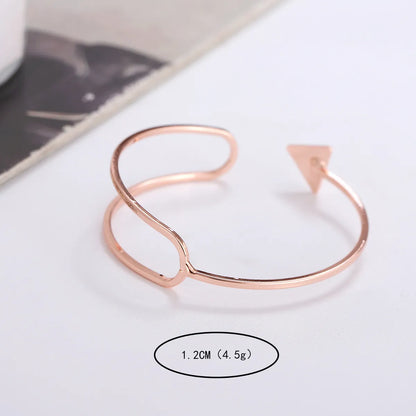 Simple Style Geometric Alloy Plating Women's Bangle