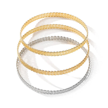 Simple Style Geometric Alloy Wholesale Bangle