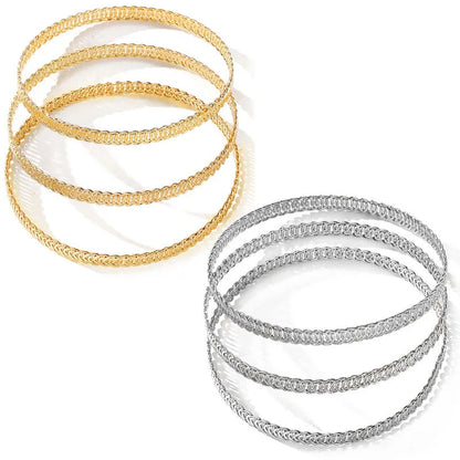 Simple Style Geometric Alloy Wholesale Bangle