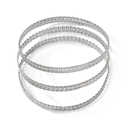 Simple Style Geometric Alloy Wholesale Bangle