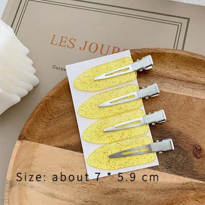 Simple Style Geometric Arylic Alloy Hair Clip 4 Piece Set