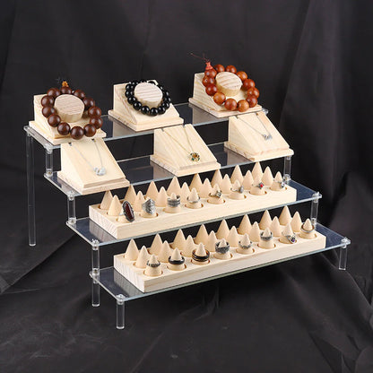 Simple Style Geometric Arylic Jewelry Rack