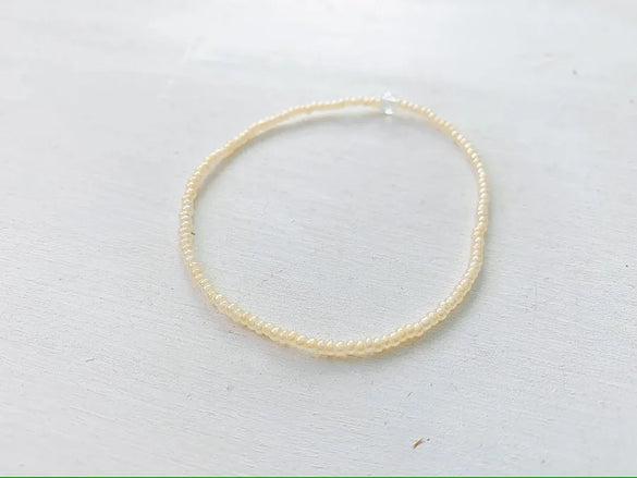 Simple Style Geometric Color Block Seed Bead Titanium Steel Wholesale Bracelets