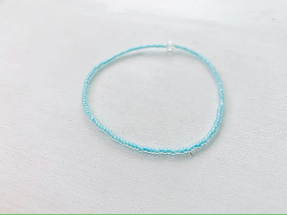 Simple Style Geometric Color Block Seed Bead Titanium Steel Wholesale Bracelets