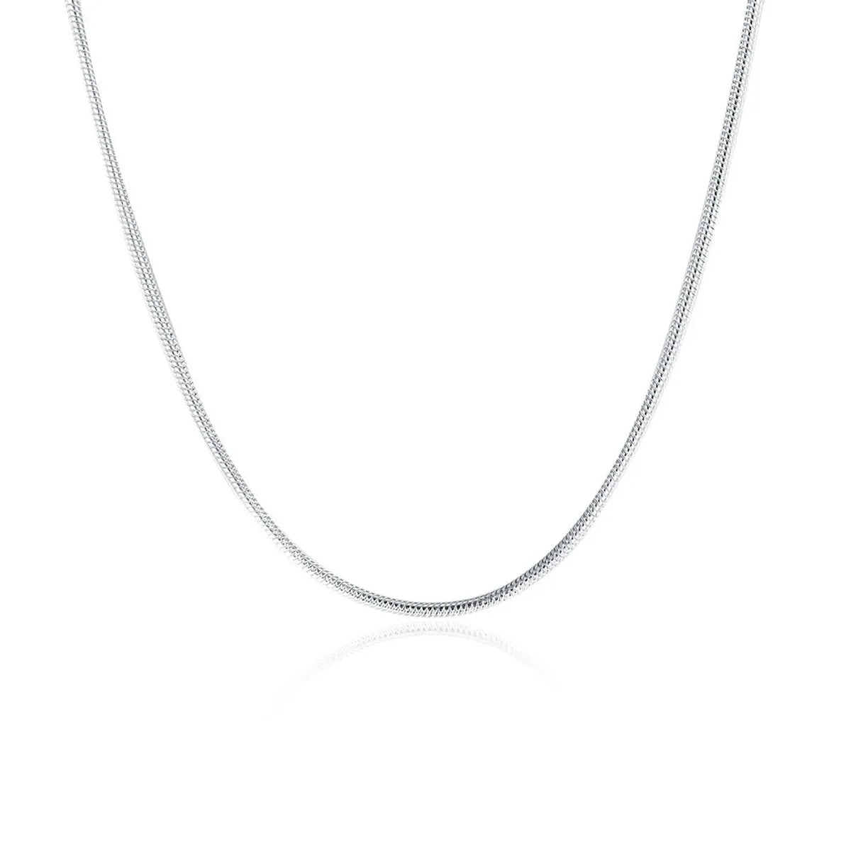 Simple Style Geometric Cooperized Silver Plating Necklace 1 Piece