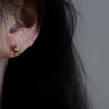 Simple Style Geometric Copper Earrings With Zirconia For Women