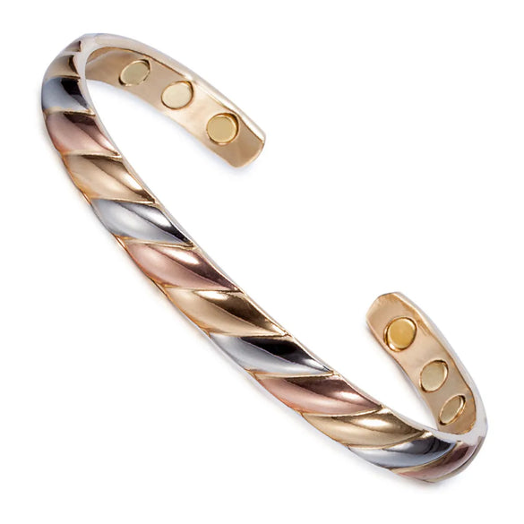 Simple Style Geometric Copper Magnetic Unisex Bangle