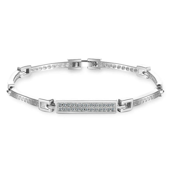 Simple Style Geometric Copper Rhinestones Bracelets