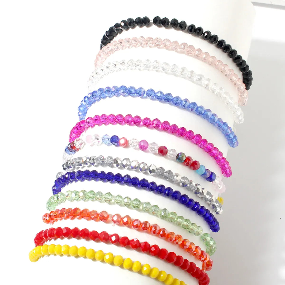 Simple Style Geometric Glass Wholesale Bracelets