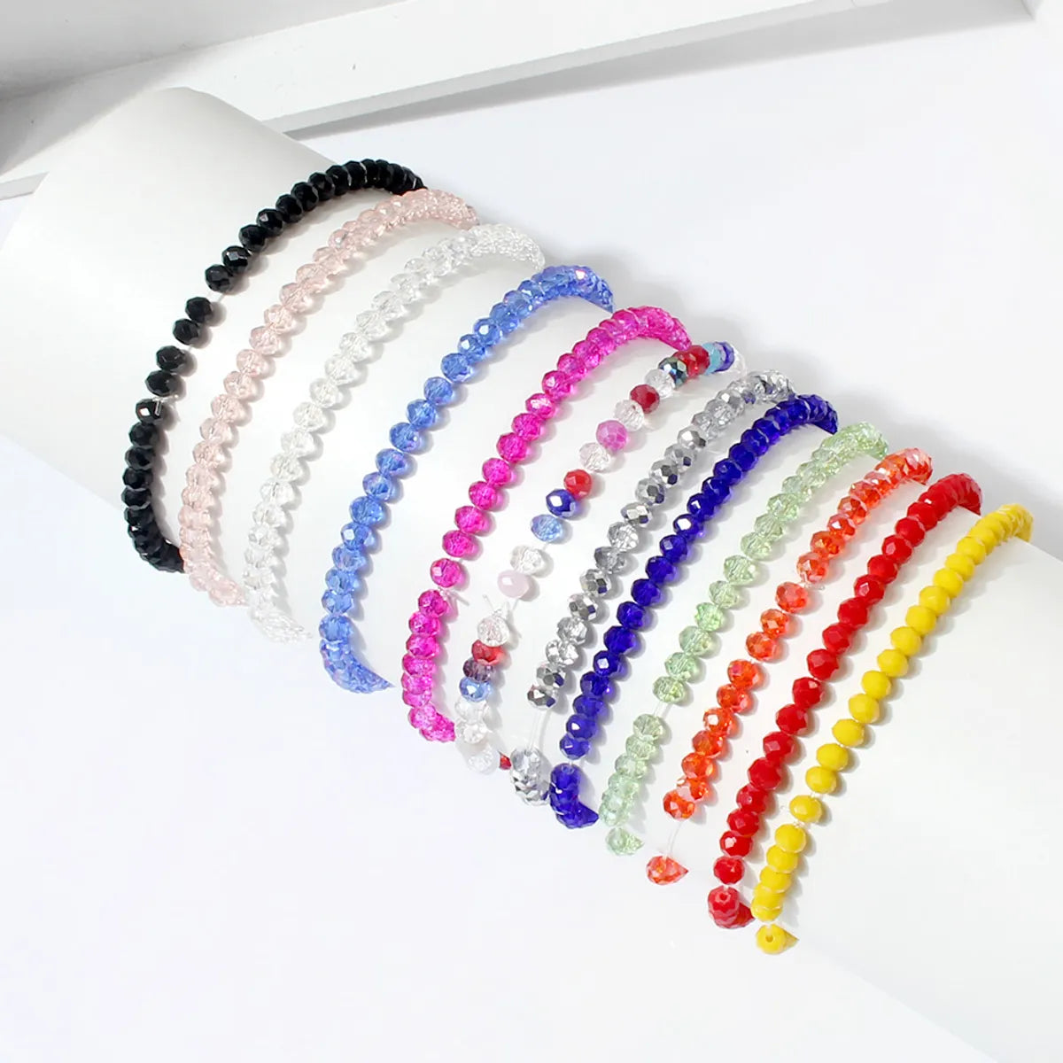 Simple Style Geometric Glass Wholesale Bracelets