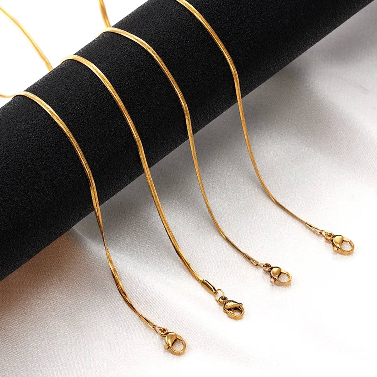 Simple Style Geometric Gold Plated Plating Necklace 1 Piece