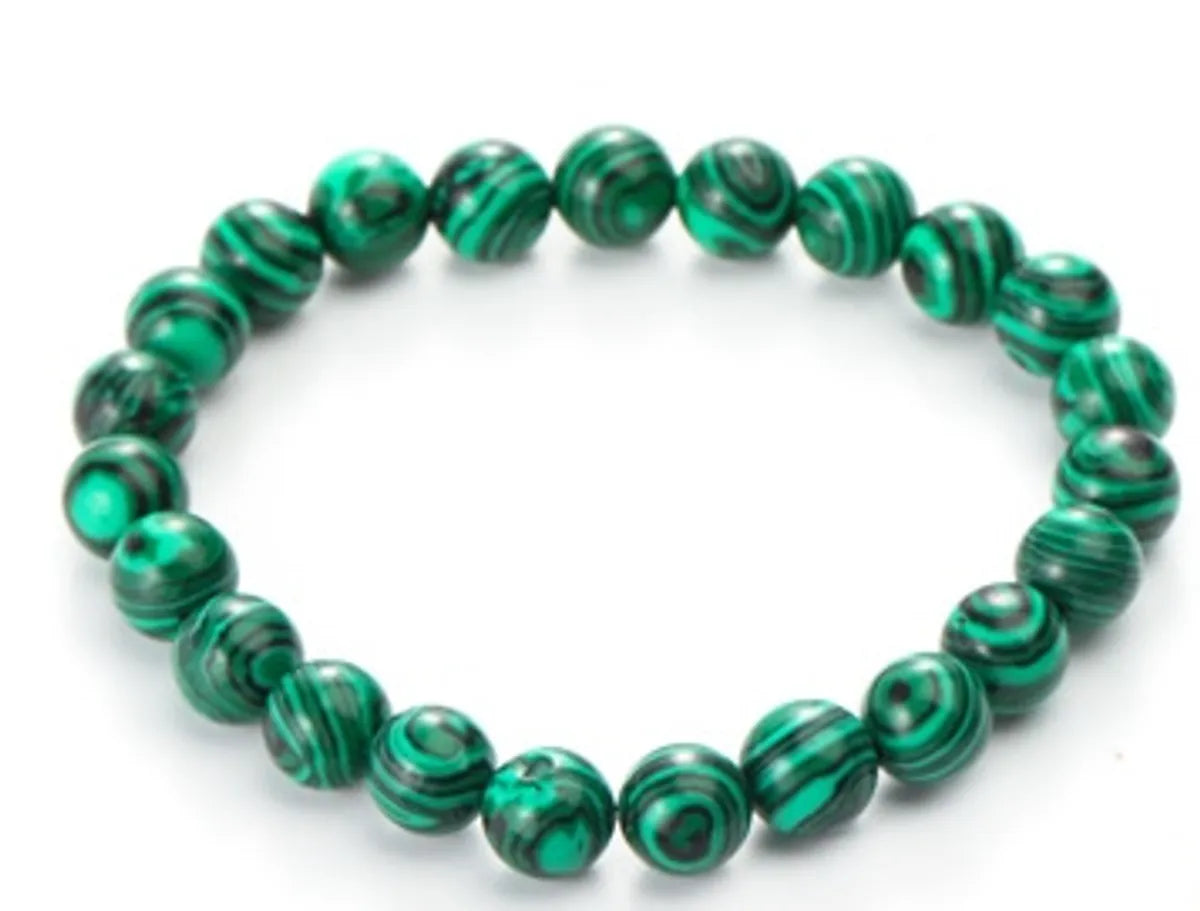 Simple Style Geometric Malachite Handmade Bracelets