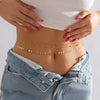Simple Style Geometric Metal Layered Tassel Waist Chain