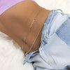 Simple Style Geometric Metal Layered Tassel Waist Chain