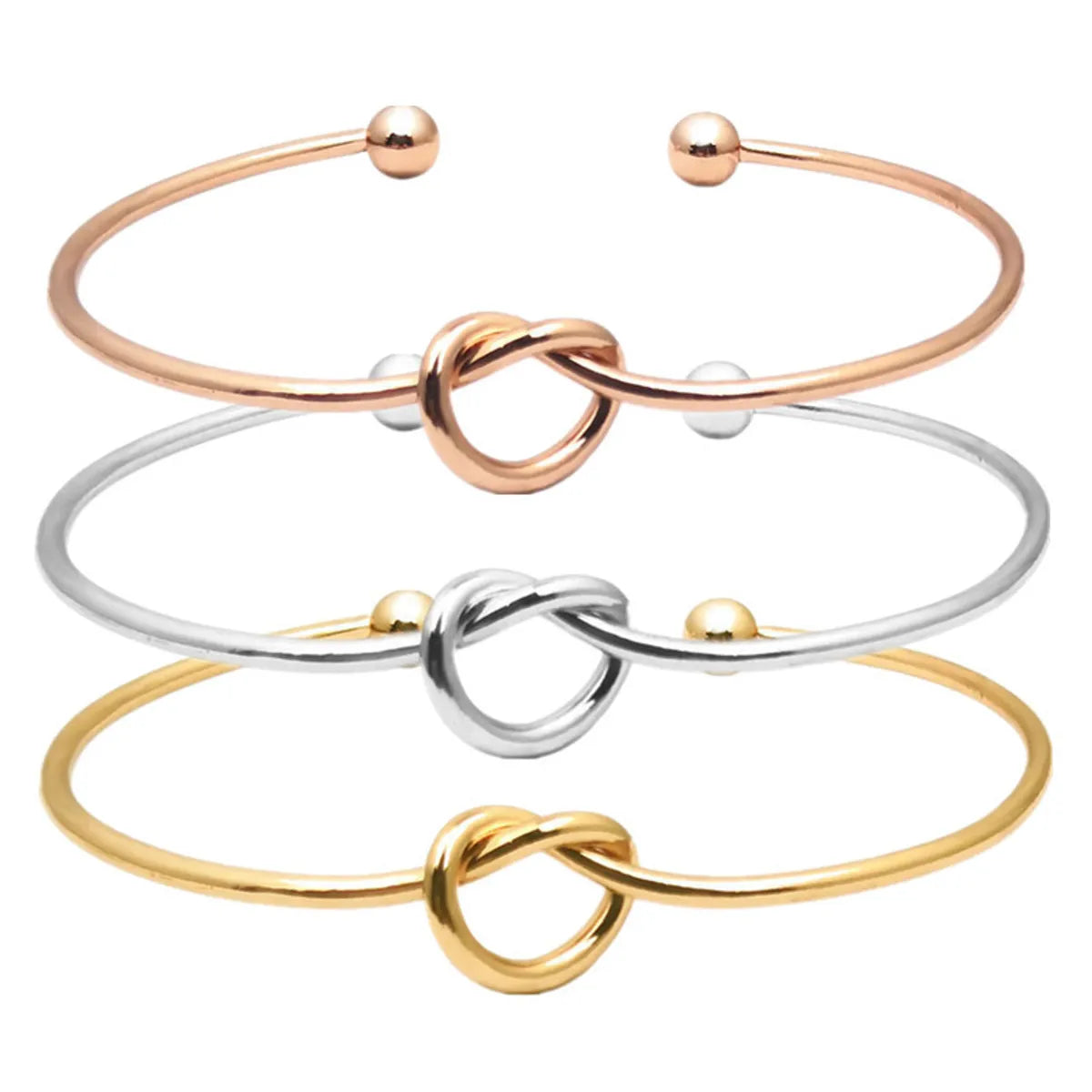 Simple Style Geometric Metal Plating Women's Bangle