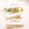 Simple Style Geometric Metal Plating Women's Earrings 1 Set