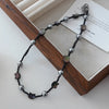 Simple Style Geometric Natural Stone Tiger Eye Pendant Necklace In Bulk