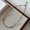 Simple Style Geometric Natural Stone Tiger Eye Pendant Necklace In Bulk