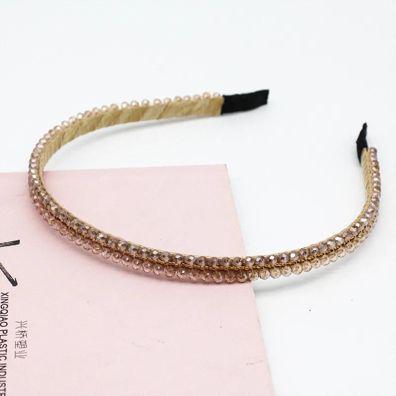 Simple Style Geometric Rhinestone Hair Band