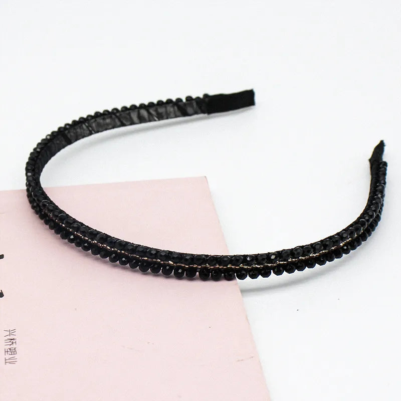 Simple Style Geometric Rhinestone Hair Band