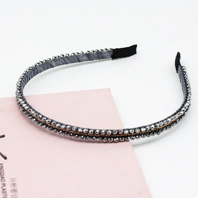 Simple Style Geometric Rhinestone Hair Band