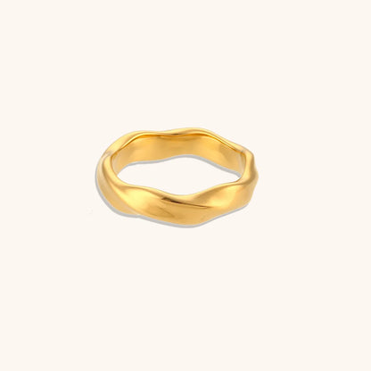 Simple Style Geometric Solid Color Stainless Steel Rings 1 Piece